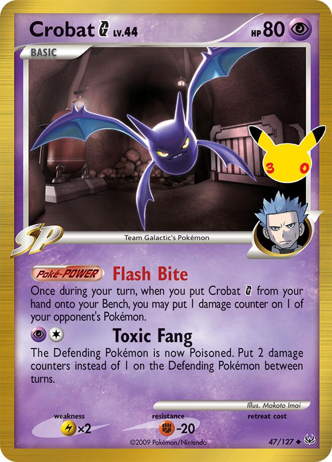 Crobat G Classic Collection 011 30th Celebration Pokémon card