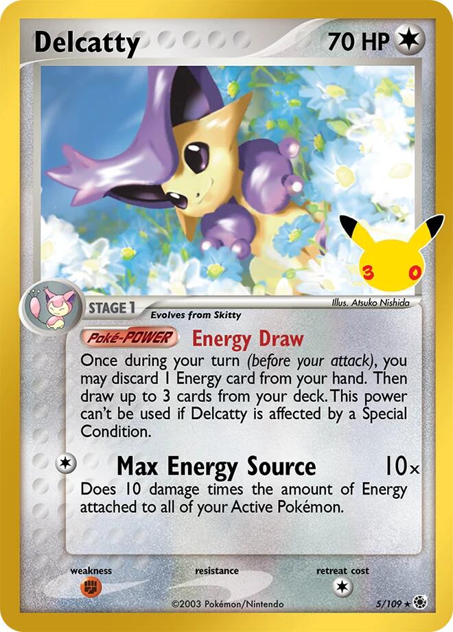 Delcatty Classic Collection 002 30th Celebration Pokémon card