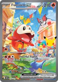 Fuecoco ex 147/128 Special Illustration Rare – 30th Celebration Pokémon card