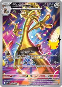 Gholdengo 142/128 Illustration Rare – 30th Celebration Pokémon card