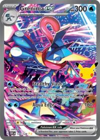 Greninja ex 148/128 Special Illustration Rare – 30th Celebration Pokémon card