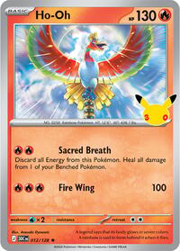 Ho-Oh 012/128 Rare – 30th Celebration Pokémon card