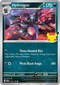 Hydreigon 099/128 Common – 30th Celebration Pokémon card
