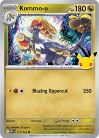 Kommo-o 112/128 Common – 30th Celebration Pokémon card