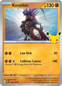 Koraidon 086/128 Rare – 30th Celebration Pokémon card