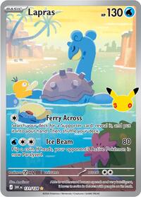 Lapras 131/128 Illustration Rare – 30th Celebration Pokémon card