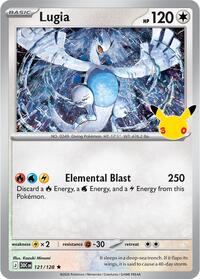 Lugia 121/128 Rare – 30th Celebration Pokémon card