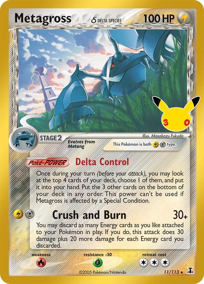 Metagross (Delta Species) Classic Collection 003 30th Celebration Pokémon card