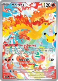 Moltres 130/128 Illustration Rare – 30th Celebration Pokémon card
