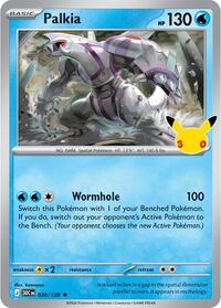 Palkia 020/128 Rare – 30th Celebration Pokémon card