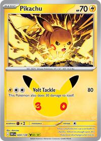 Pikachu 024/128 Pikachu Rare – 30th Celebration Pokémon card