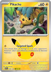 Pikachu 038/128 Pikachu Rare – 30th Celebration Pokémon card