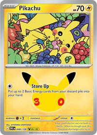 Pikachu 048/128 Pikachu Rare – 30th Celebration Pokémon card