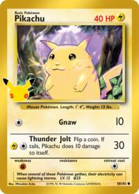 Pikachu Classic Collection 014 Classic Collection – 30th Celebration Pokémon card