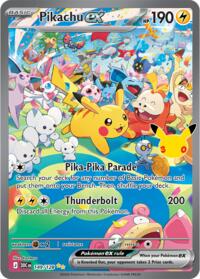 Pikachu ex 149/128 Special Illustration Rare – 30th Celebration Pokémon card