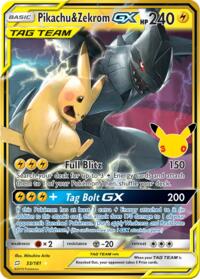 Pikachu & Zekrom GX Classic Collection 008 Classic Collection – 30th Celebration Pokémon card