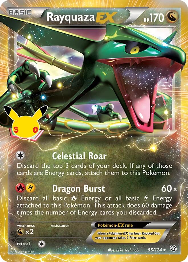 Rayquaza EX Classic Collection 016 30th Celebration Pokémon card