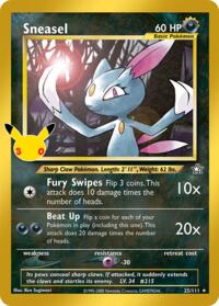 Sneasel Classic Collection 007 Classic Collection – 30th Celebration Pokémon card