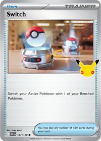 Switch 127/128 Common – 30th Celebration Pokémon card