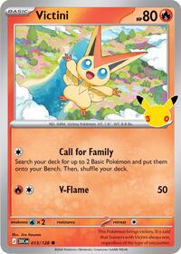 Victini 013/128 Common – 30th Celebration Pokémon card