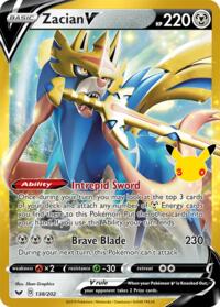 Zacian V Classic Collection 028 Classic Collection – 30th Celebration Pokémon card
