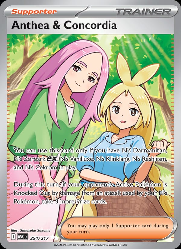 Anthea & Concordia 254/217 Ascended Heroes Pokémon card