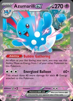 Azumarill ex 084/217 Double Rare – Ascended Heroes Pokémon card