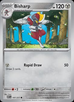 Bisharp 147/217 Common – Ascended Heroes Pokémon card