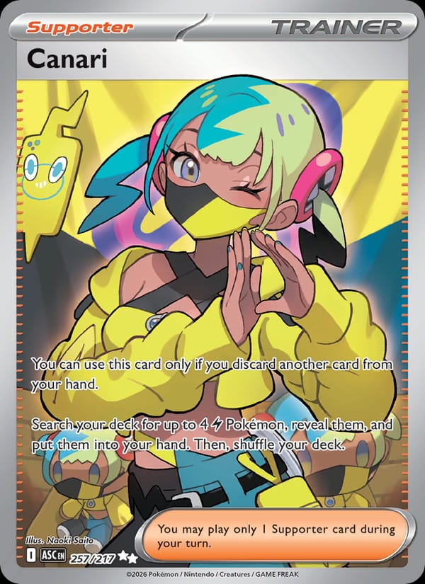Canari 257/217 Ascended Heroes Pokémon card