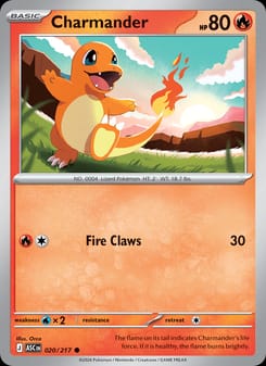 Charmander 020/217 Common – Ascended Heroes Pokémon card