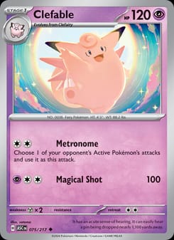 Clefable 075/217 Uncommon – Ascended Heroes Pokémon card