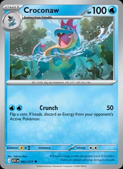 Croconaw 042/217 Uncommon – Ascended Heroes Pokémon card