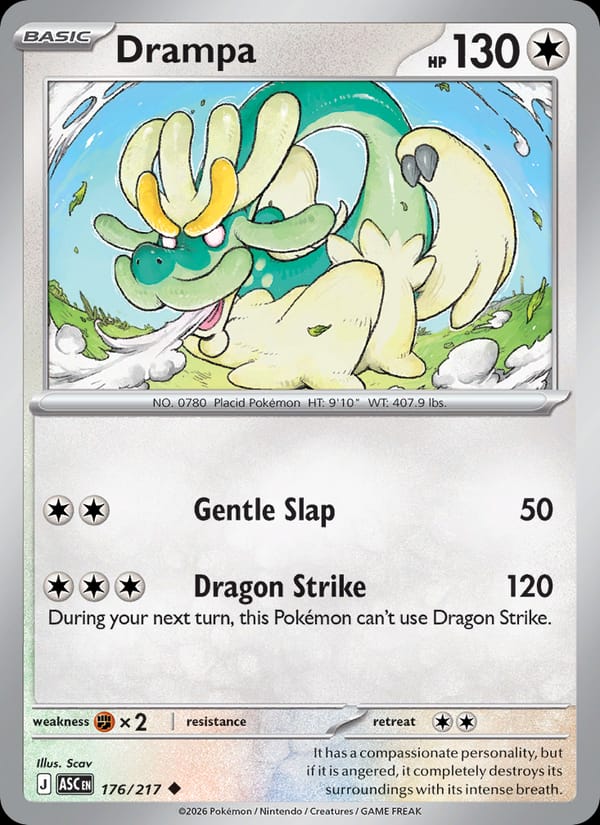 Drampa 176/217 Ascended Heroes Pokémon card