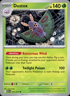 Dustox 015/217 Uncommon – Ascended Heroes Pokémon card