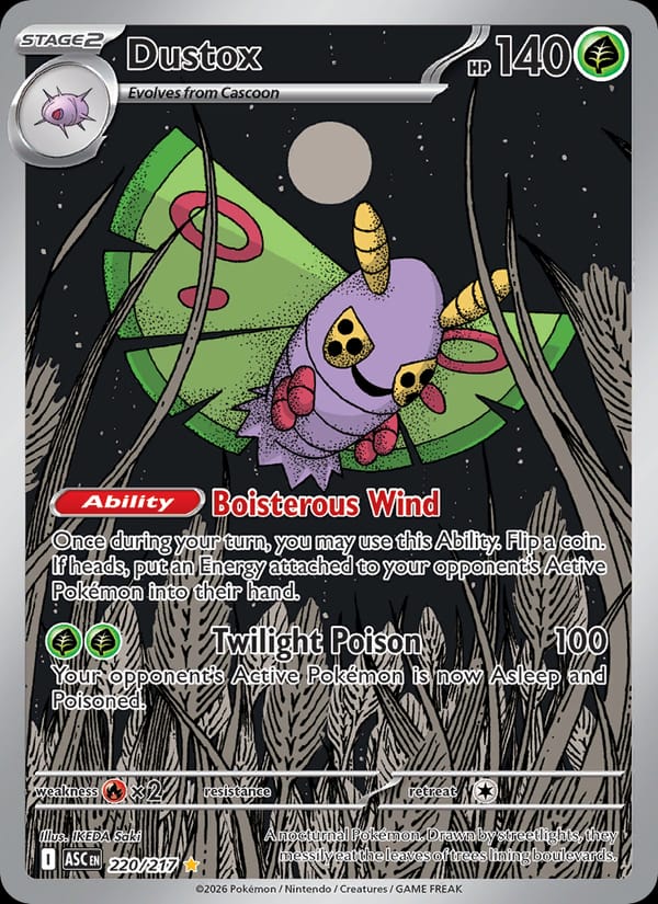Dustox 220/217 Ascended Heroes Pokémon card