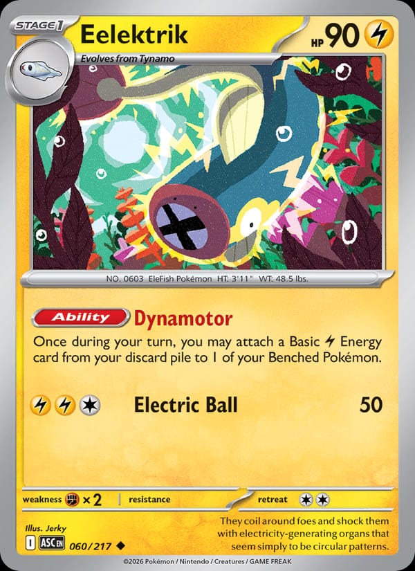 Eelektrik 060/217 Ascended Heroes Pokémon card