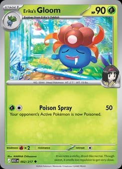 Erika's Gloom 002/217 Uncommon – Ascended Heroes Pokémon card