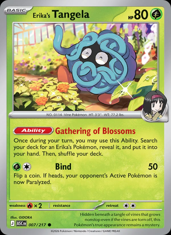Erika's Tangela 007/217 Ascended Heroes Pokémon card