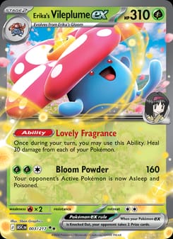 Erika's Vileplume ex 003/217 Double Rare – Ascended Heroes Pokémon card
