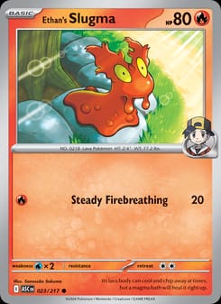 Ethan's Slugma 023/217 Common – Ascended Heroes Pokémon card