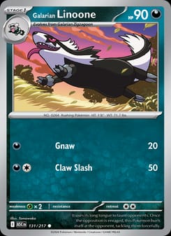 Galarian Linoone 131/217 Common – Ascended Heroes Pokémon card