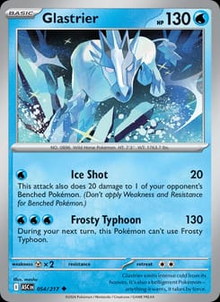 Glastrier 054/217 Uncommon – Ascended Heroes Pokémon card
