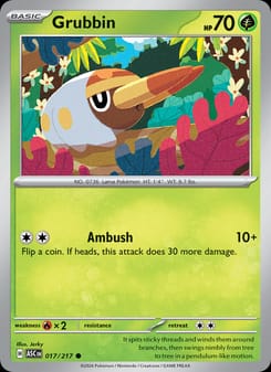 Grubbin 017/217 Common – Ascended Heroes Pokémon card