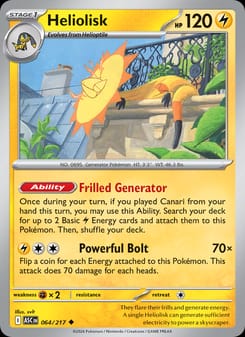 Heliolisk 064/217 Uncommon – Ascended Heroes Pokémon card