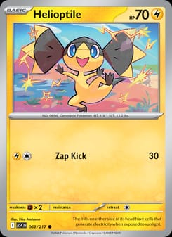 Helioptile 063/217 Common – Ascended Heroes Pokémon card