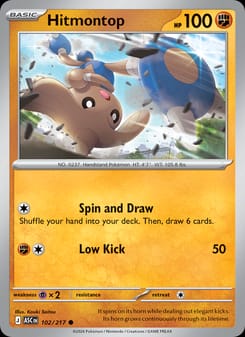 Hitmontop 102/217 Common – Ascended Heroes Pokémon card