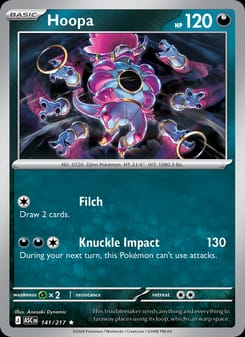 Hoopa 141/217 Rare – Ascended Heroes Pokémon card