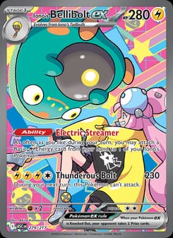 Iono's Bellibolt ex 279/217 Special Illustration Rare – Ascended Heroes Pokémon card