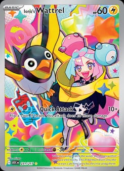 Iono's Wattrel 231/217 Illustration Rare – Ascended Heroes Pokémon card