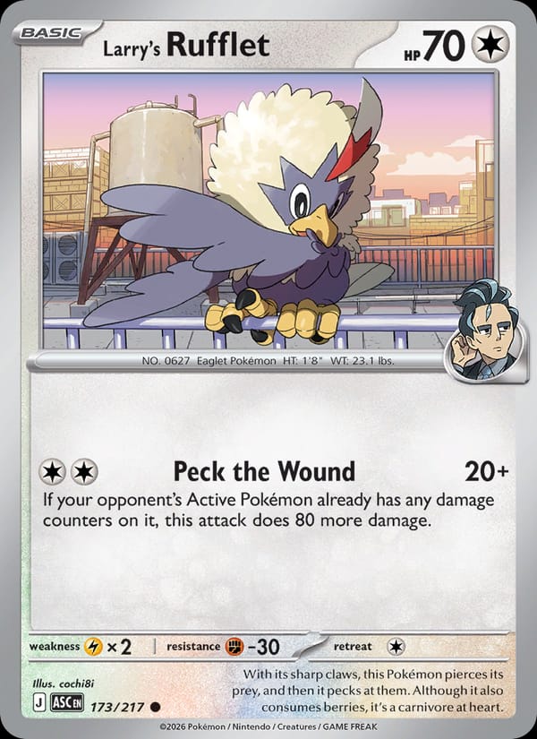 Larry's Rufflet 173/217 Ascended Heroes Pokémon card
